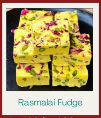 Rasmalai Fudge