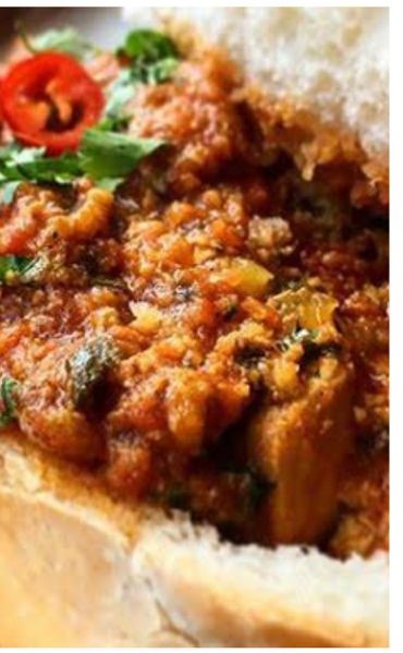 Mutton Keema Bunny Chow