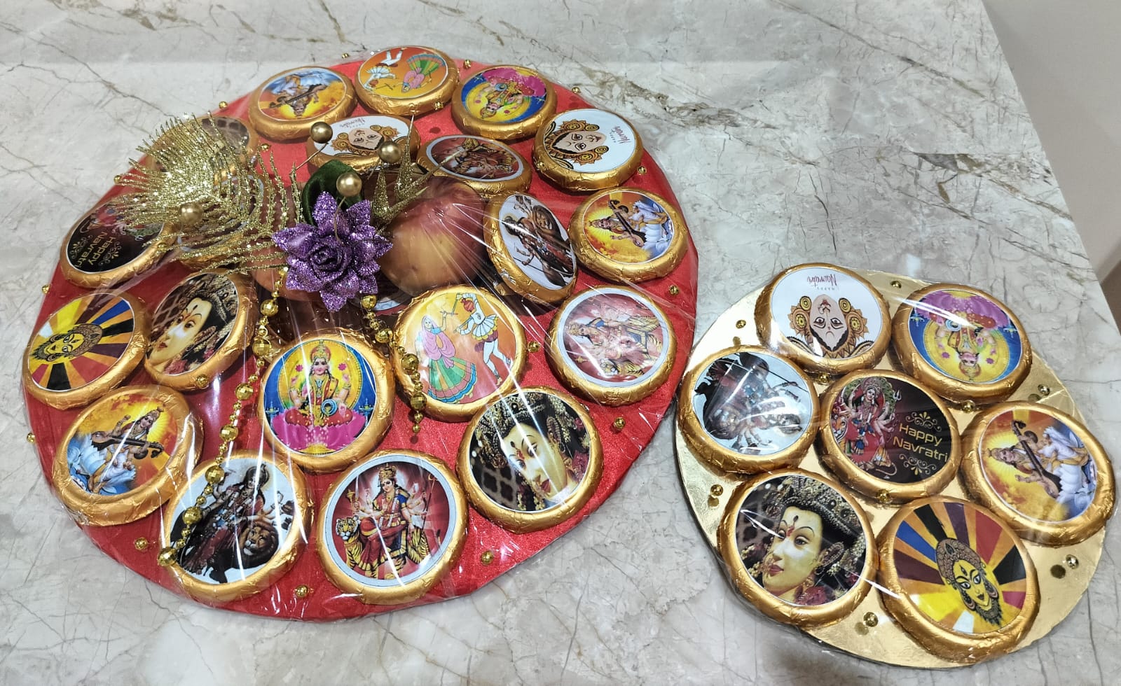 Chocolate Cookies And Fruits