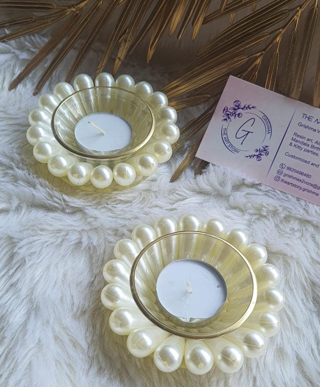 Resin Pearl Tealight