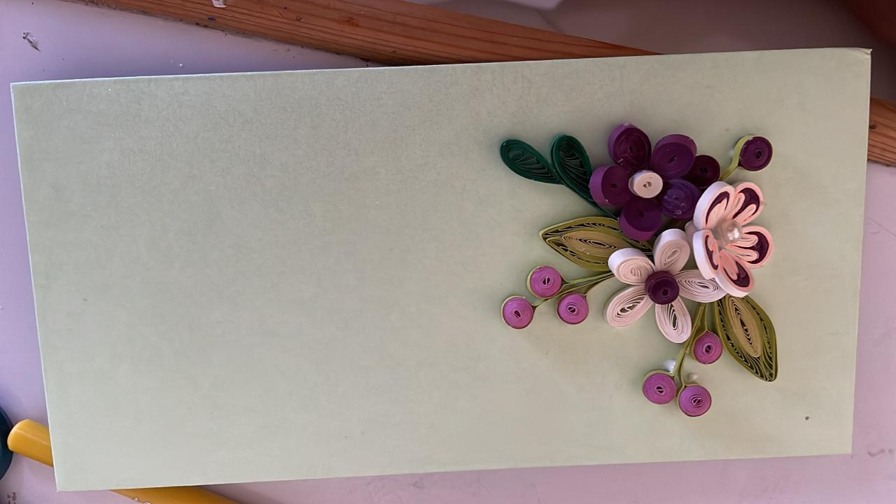 Unique Handcrafted Quilling Paper Envelope