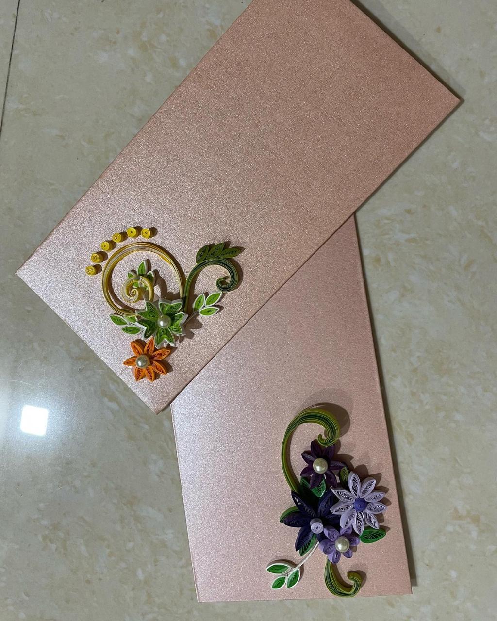 Unique Design Quilling Envelope