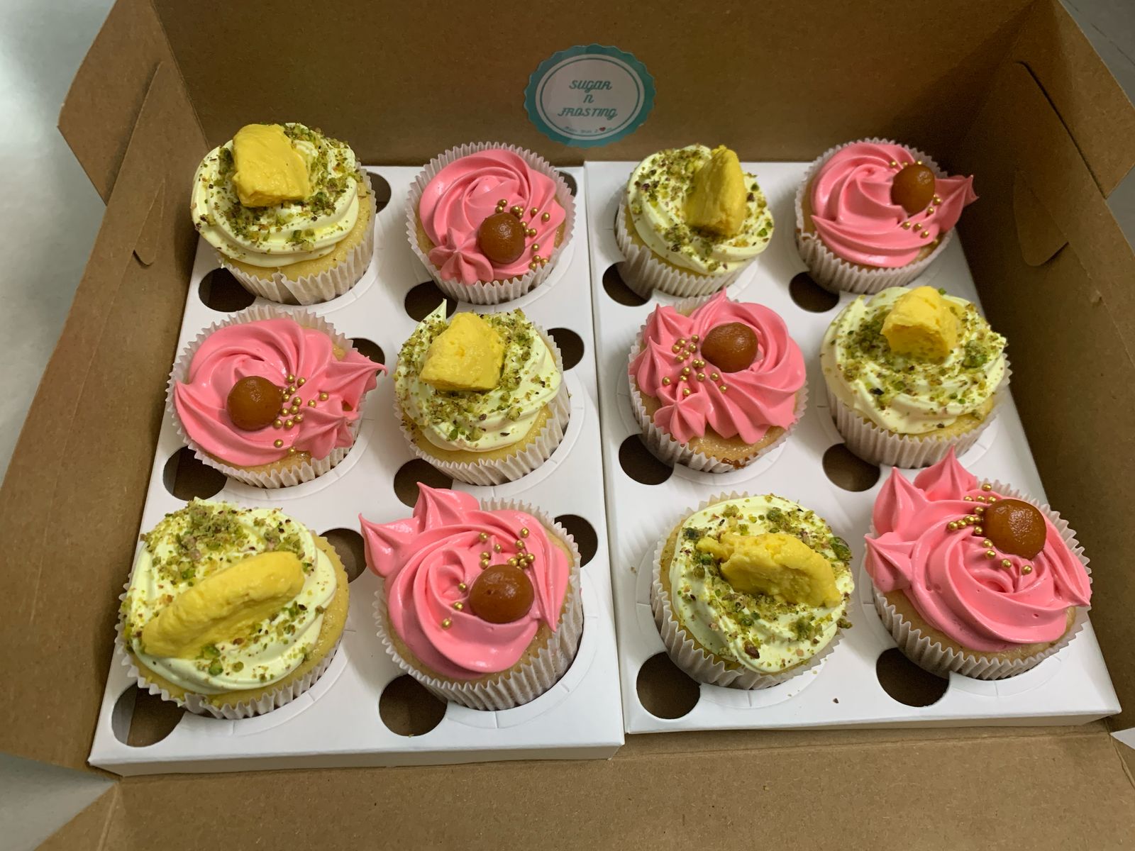 Rasmalai And  Gulab Jamun Cupcakes