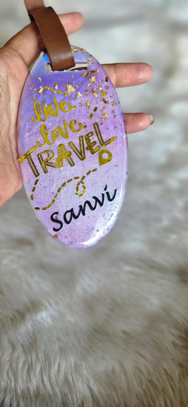 Customize Resin Travel Tags