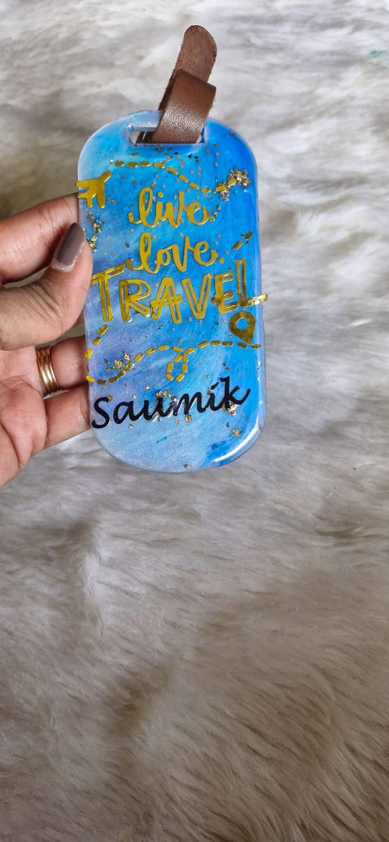 Customize Resin Travel Tags