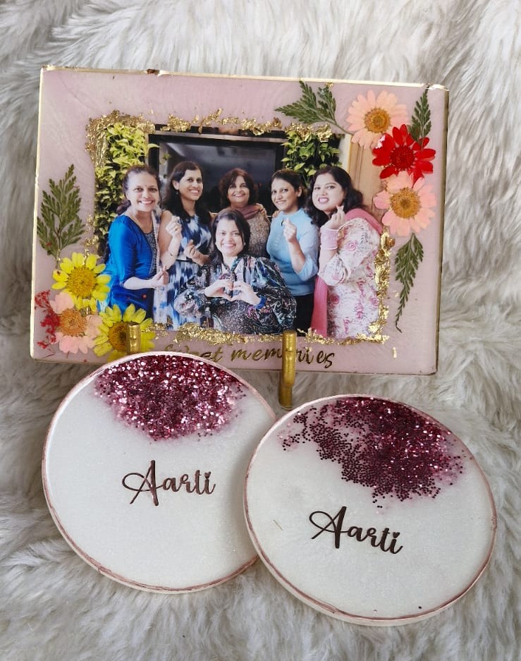 Photo Frame With Coaster