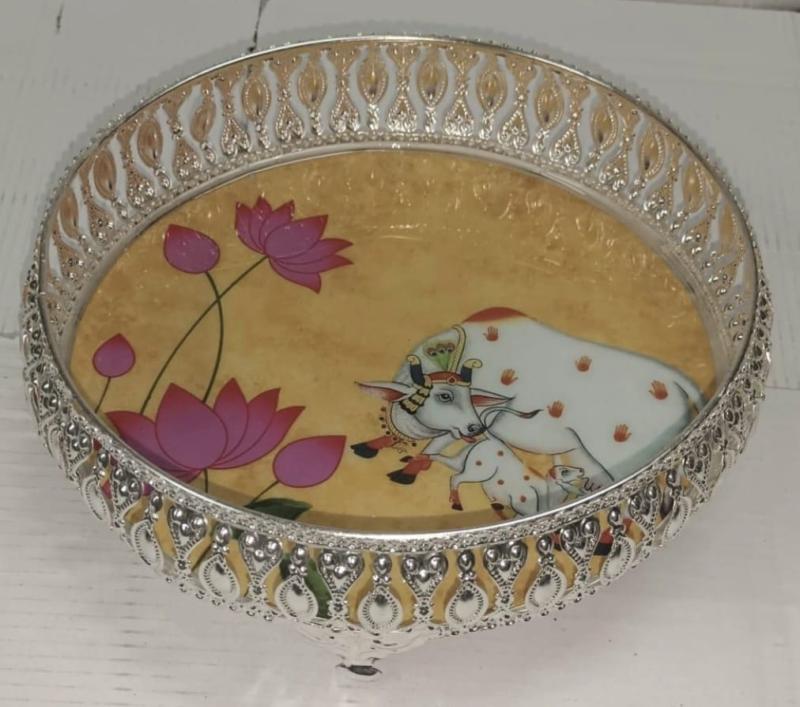 Silver Plated Round Shape Trays