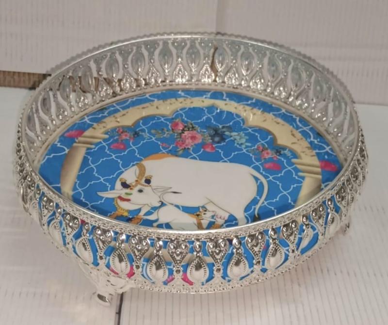 Silver Plated Round Shape Trays