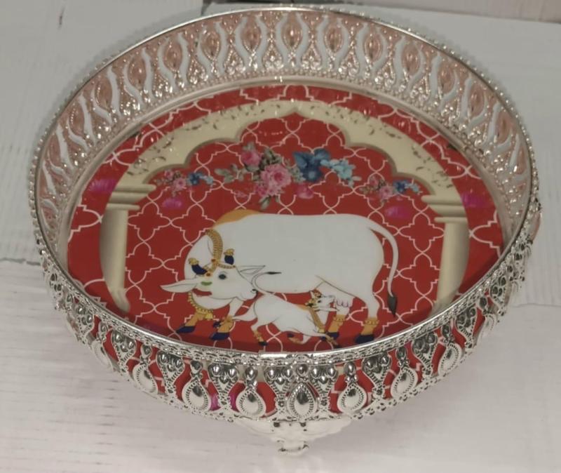 Silver Plated Round Shape Trays