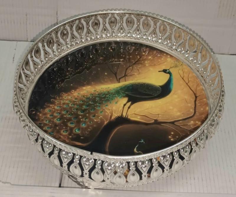 Silver Plated Round Shape Trays