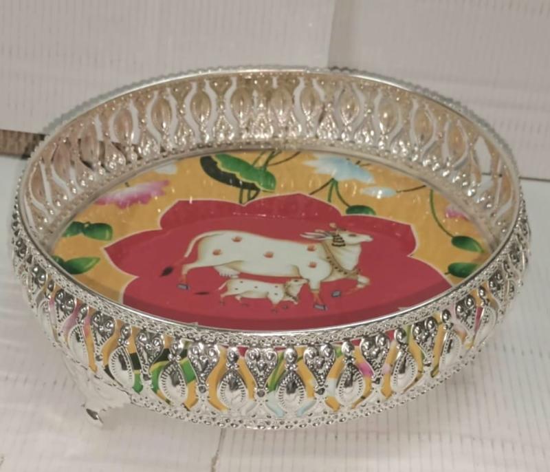 Silver Plated Round Shape Trays