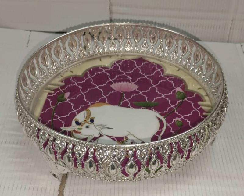 Silver Plated Round Shape Trays