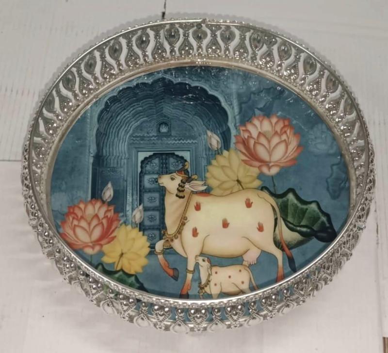 Silver Plated Round Shape Trays