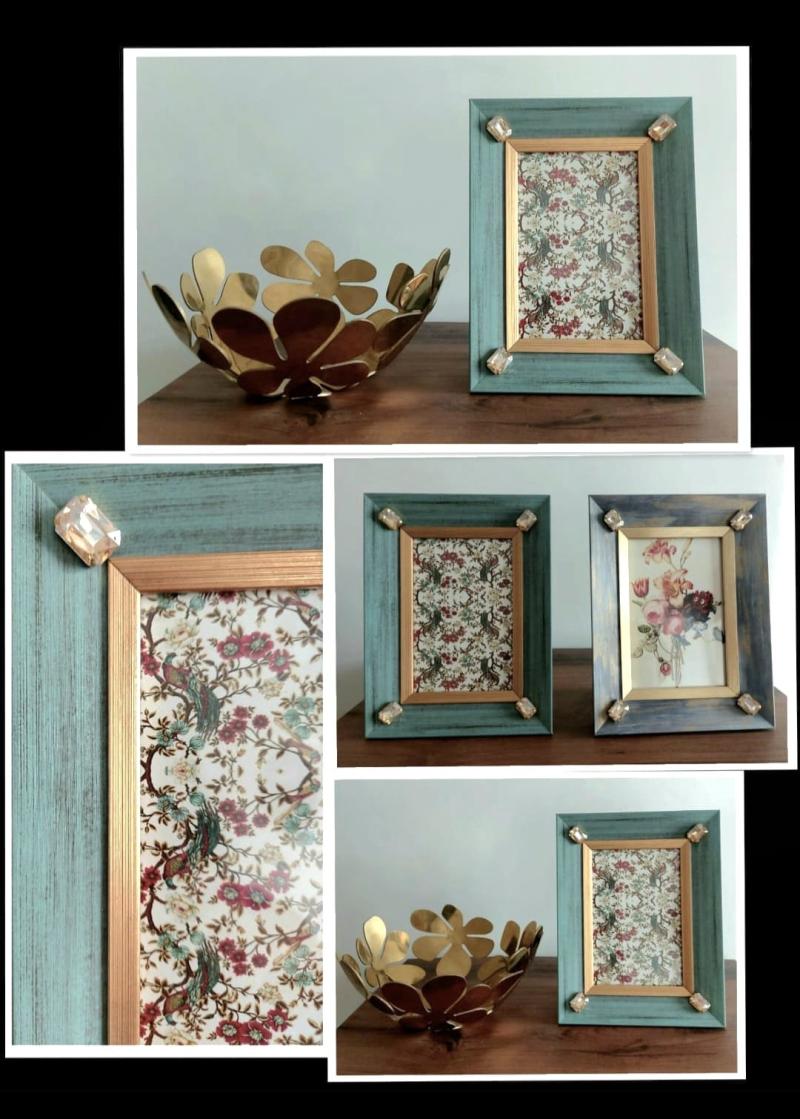 Set Of Tissue Box And Photo Frame