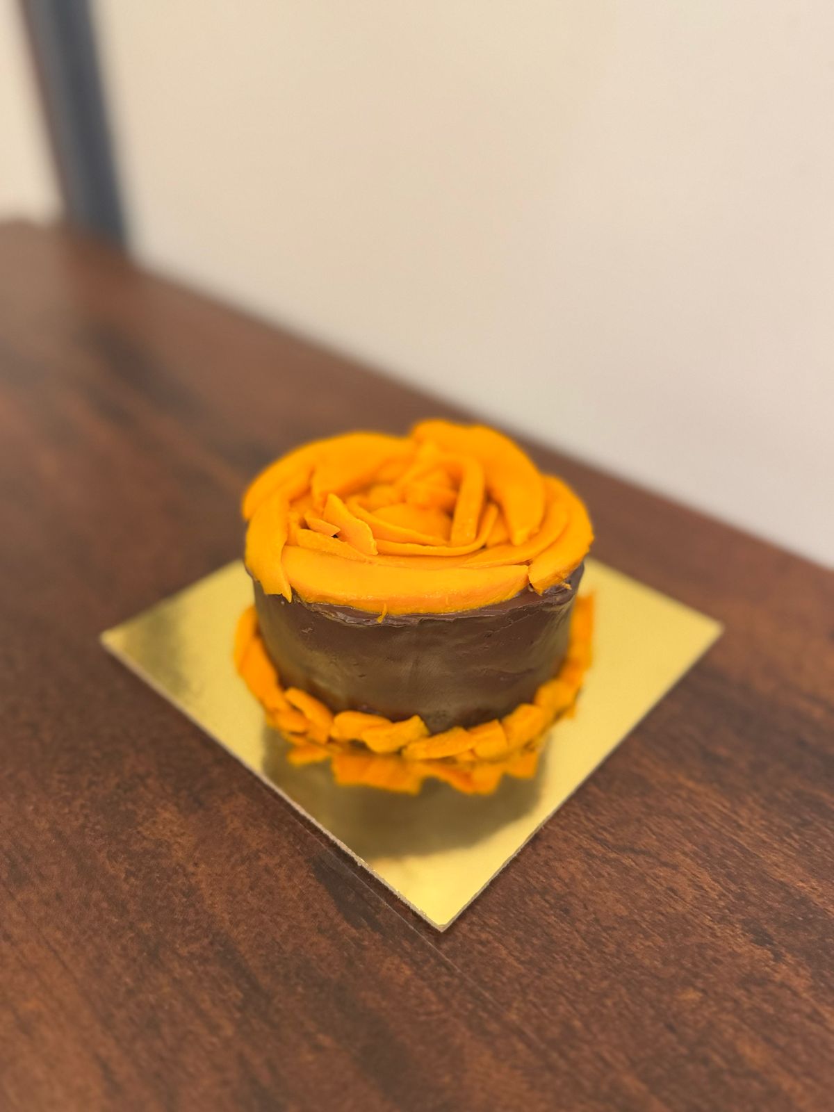 Decadent Chocolate Mango Mini Cake