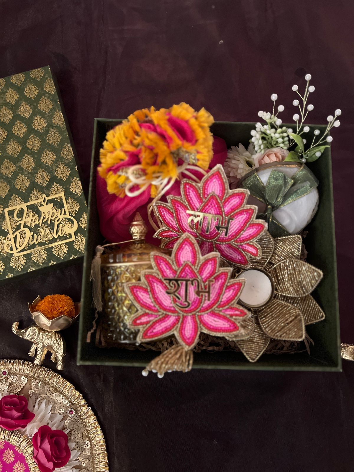 Pink Subh Labh Gift Hamper