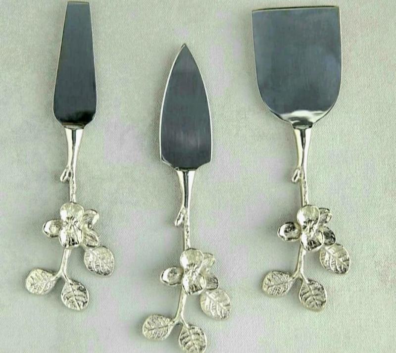 Floral Ornate Cheese Knife Set